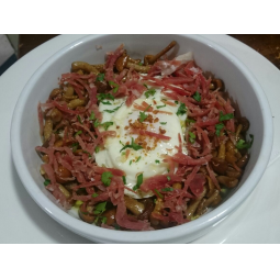 Huevos con jamón o con gulas