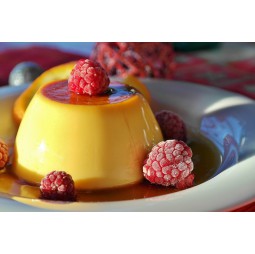 Flan de huevo con nata